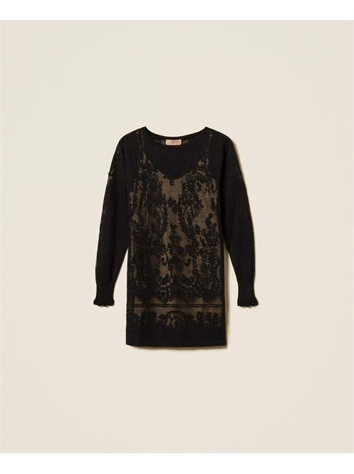 Abito corto in maglia jacquard TWINSET | TF3030/00006